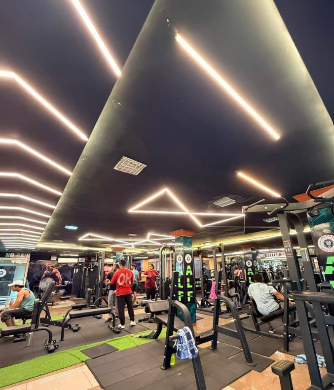 Strength training equipment at Alpha Fitness